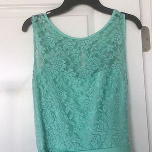Soft green dress